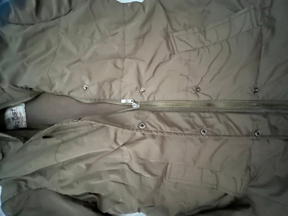 Düğmeli Gri Kadın Midi Mont - Görsel 5