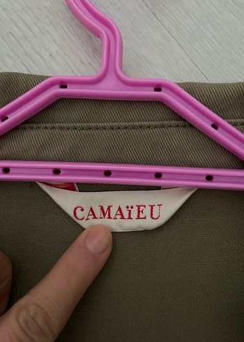 Haki Kadın Uzun Kollu Denim Ceket - Görsel 4