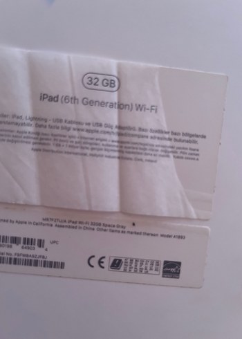Beden Renk Kutulu İPad 6. nesil