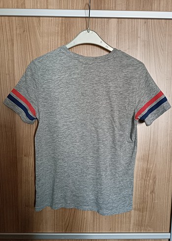 s Beden H&M, SMALL, NASA Baskılı Gri Kısa Kollu Tişört