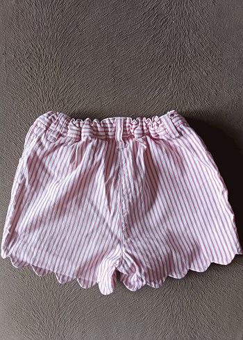 2 yaş, LCW,Kız Çocuk Pembe Çizgili Pamuklu Şort,PEk sevimli  - Görsel 2