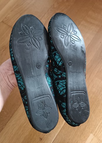 37 no,kadın babet ayakkabı,siyah dantel işlemeli gibi modeli var - Görsel 7