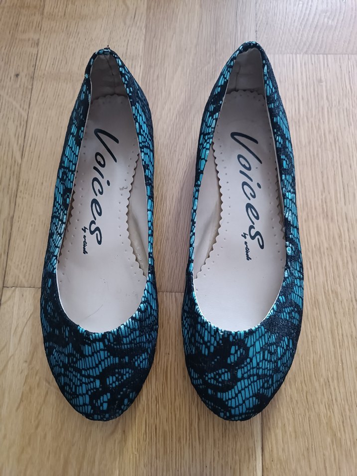 37 no,kadın babet ayakkabı,siyah dantel işlemeli gibi modeli var - Görsel 4