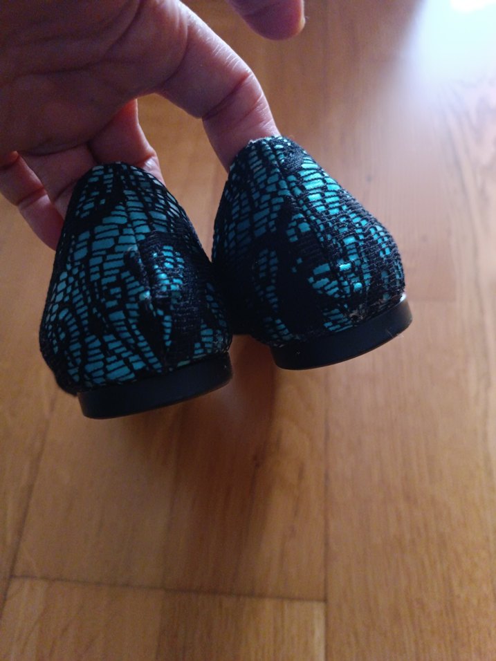 37 no,kadın babet ayakkabı,siyah dantel işlemeli gibi modeli var - Görsel 5