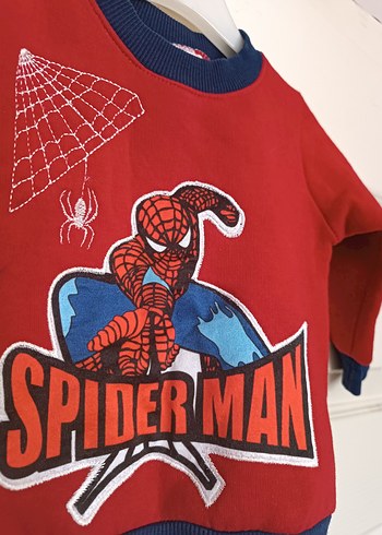 7-8 aylıktan itibaren olur,Kırmızı Spider-Man(örümcek adam)Sweat - Görsel 3