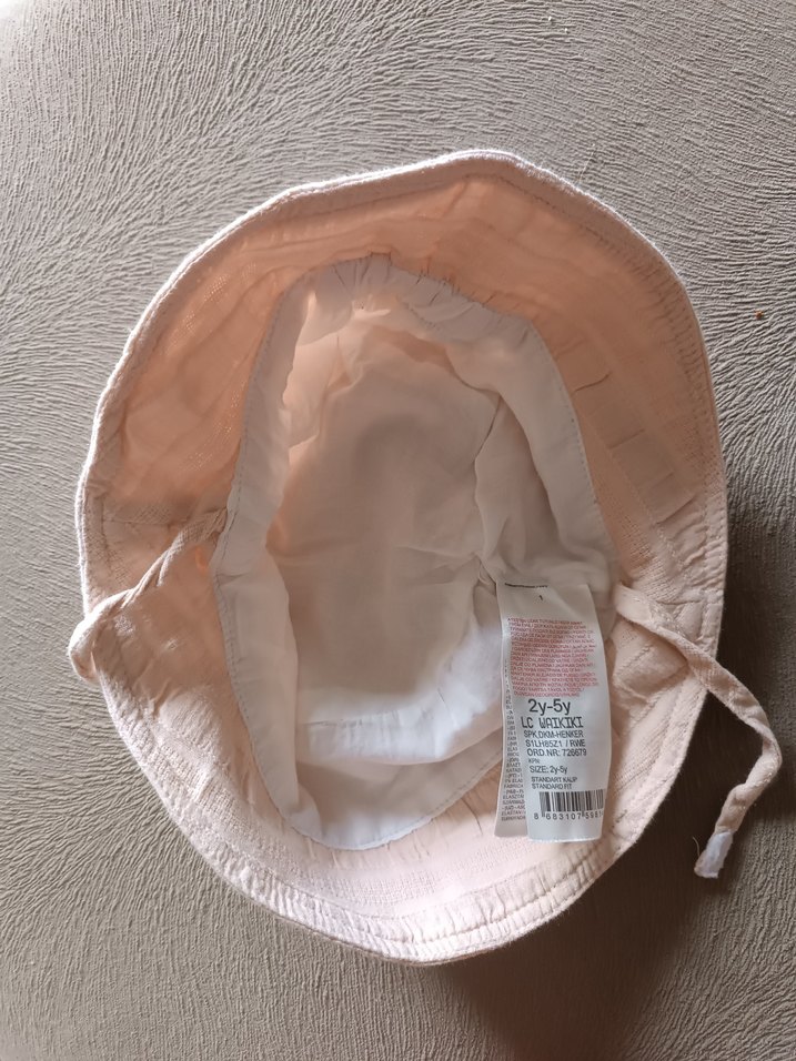 2-5 yaş, LCW, pudra pembesi kız çocuk şapka,TEMİZ, sorunsuz - Görsel 2