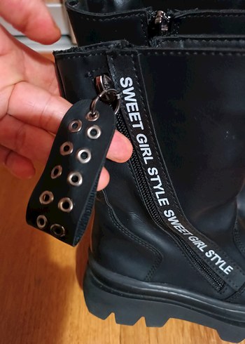 32 no, Kız çocuk Bot,Tarz, siyah, Yepyenidir - Görsel 4