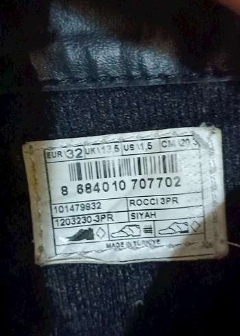 32 no, Kız çocuk Bot,Tarz, siyah, Yepyenidir - Görsel 10