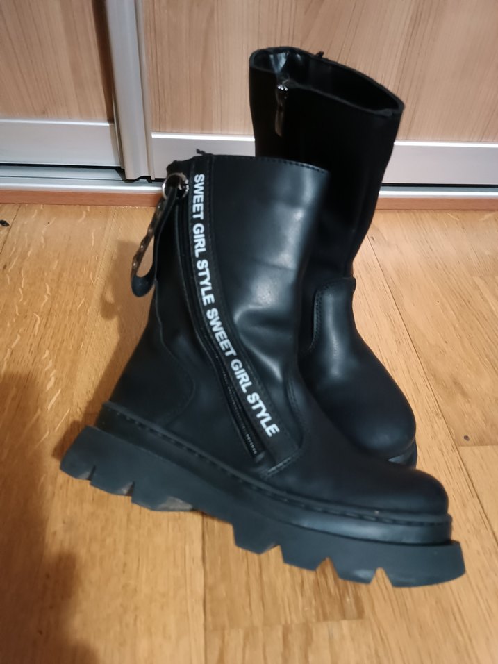 32 no, Kız çocuk Bot,Tarz, siyah, Yepyenidir - Görsel 3