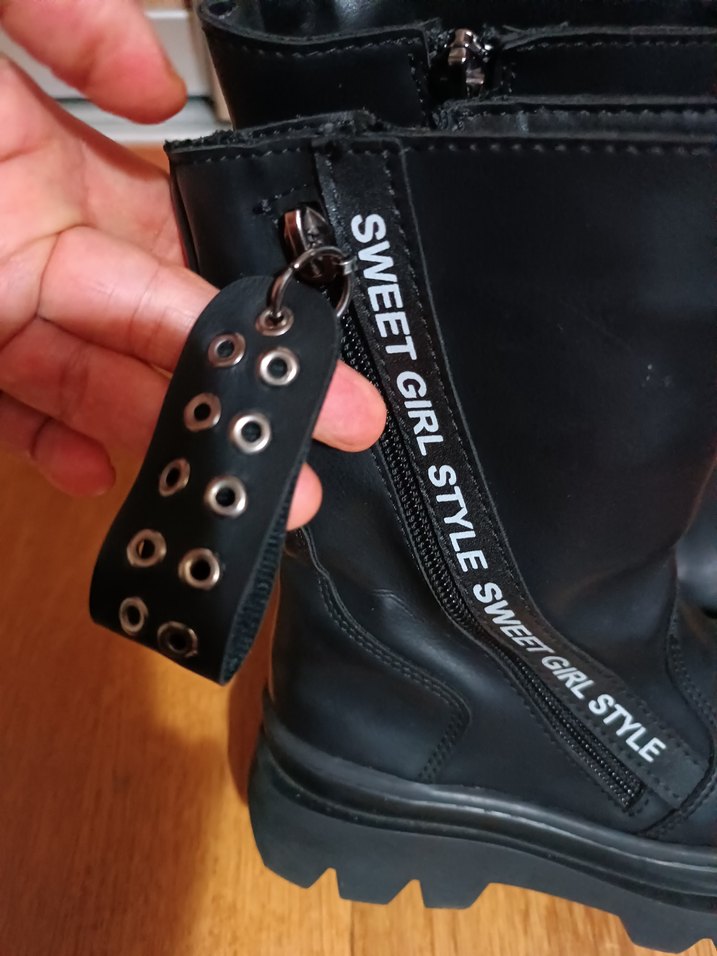 32 no, Kız çocuk Bot,Tarz, siyah, Yepyenidir - Görsel 4