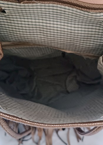 Kadın Sırt Çantası, püsküllü model, genel olarak görüldüğü gibi - Görsel 7