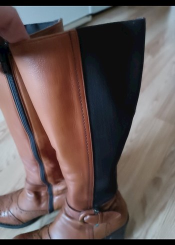 Kadın Çizme,bilekten dize siyah kısmı esnek lastikli, sorunsuz - Görsel 6