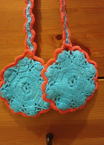 SIFIR,Fırın tutacak, ÇEYİZLİK, Nostalji, el örgüsü, meraklısına, - Görsel 3