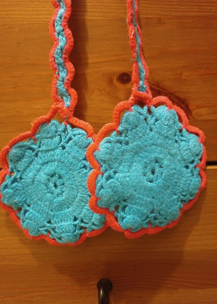 SIFIR,Fırın tutacak, ÇEYİZLİK, Nostalji, el örgüsü, meraklısına, - Görsel 3