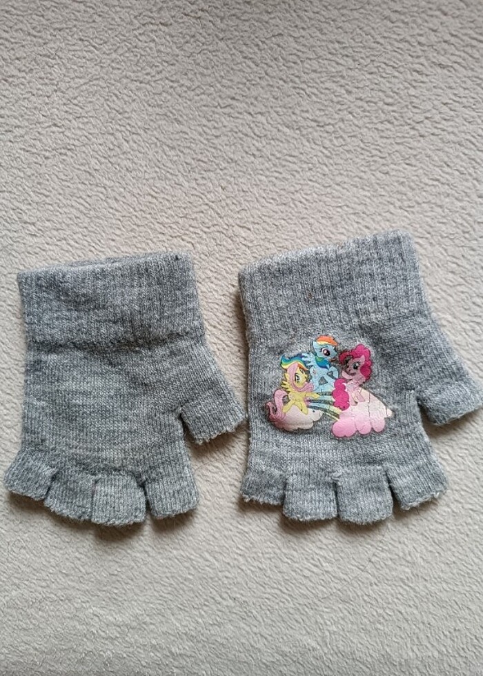 Çocuk eldiven,Pony desenli,2 yaştan itibaren olur. - Görsel 4