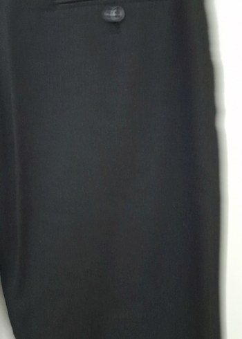 Düğmeli Siyah Erkek Pantolon - Görsel 4