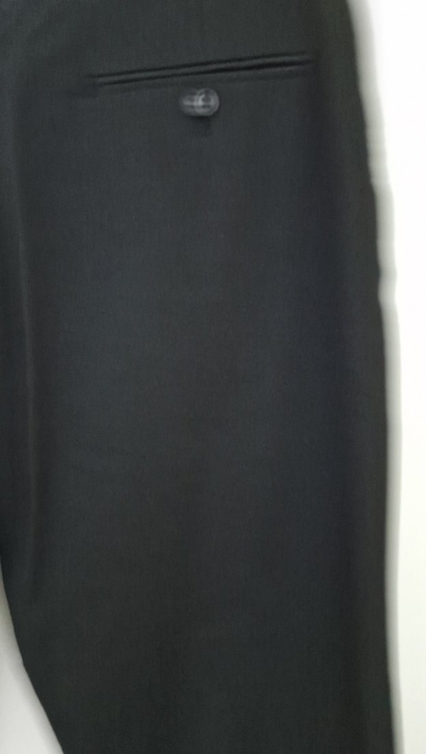 Düğmeli Siyah Erkek Pantolon - Görsel 4