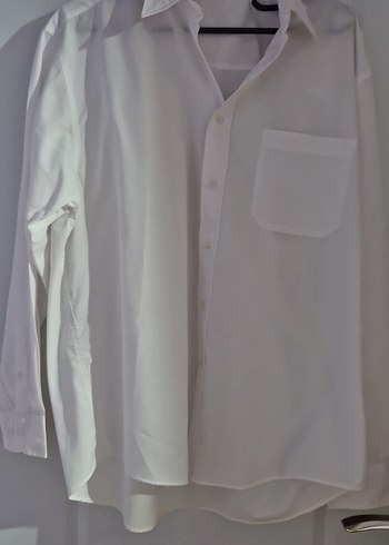 Erkek Beyaz Pamuklu Uzun Kollu Gömlek - Görsel 2