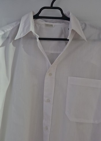Erkek Beyaz Pamuklu Uzun Kollu Gömlek - Görsel 3