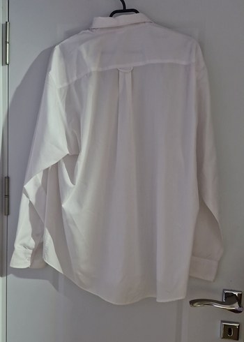 Erkek Beyaz Pamuklu Uzun Kollu Gömlek - Görsel 4