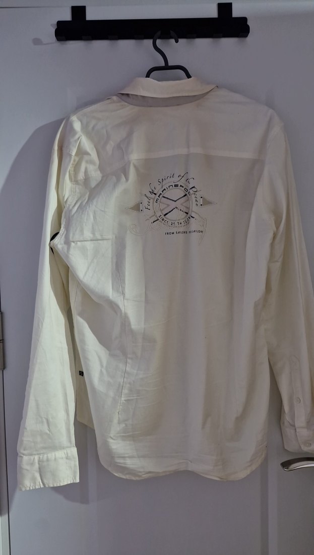 Erkek Beyaz Uzun Kollu Gömlek - Görsel 3