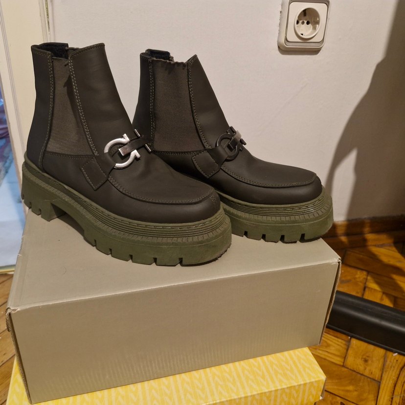 Tokalı haki Platform Kadın Bot - Görsel 4