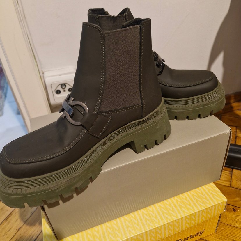 Tokalı haki Platform Kadın Bot - Görsel 3