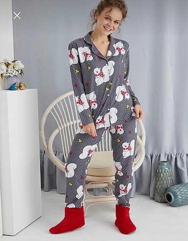 Diğer Desenli pijama takımı