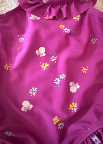 Gap Pembe gap Fırfırlı Kolsuz Kız Çocuk Mayo