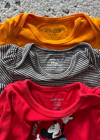 Carters Gri Kısa Kollu Örgü Erkek Bebek Body - Görsel 2