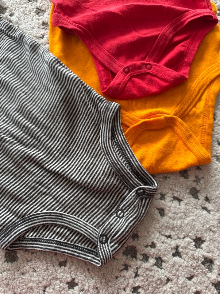 Carters Gri Kısa Kollu Örgü Erkek Bebek Body - Görsel 4