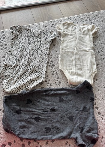 Carters Beyaz Kısa Kollu Pamuklu Bebek Body - Görsel 4