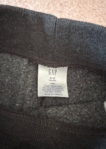 9-12 Ay Beden gri Renk GAP Gri Erkek Çocuk Eşofman Altı