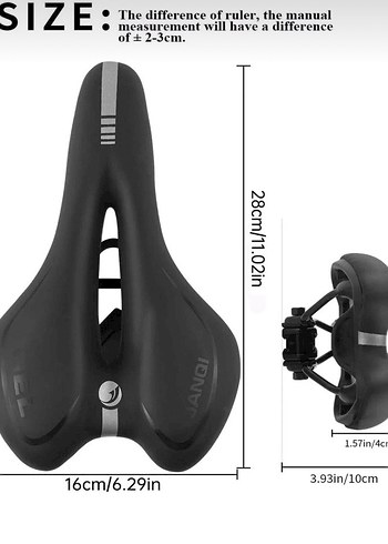asroya jel rahat yumuşak konforlu geniş bisiklet selesi - Görsel 2