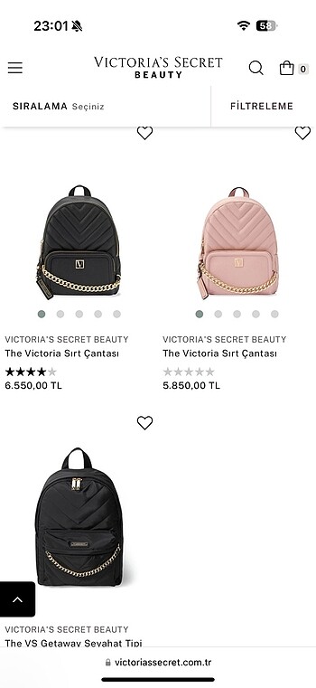 Victoria s Secret Victoria secret sirt cantasi