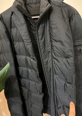 Prada Milano Orijinal Lacivert Mont - Görsel 3