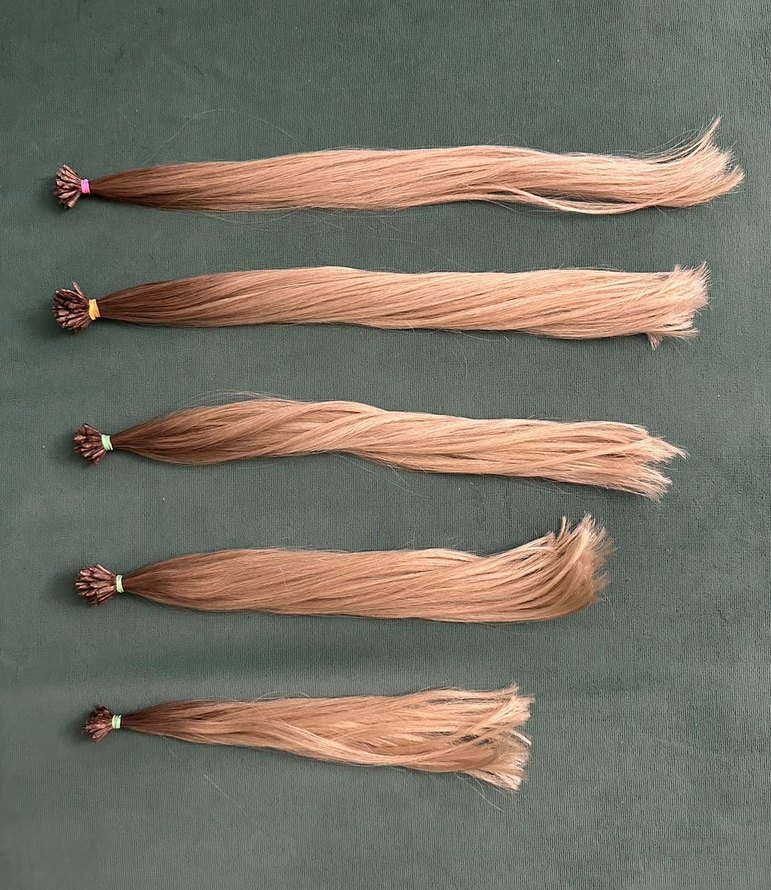 %100 #gerçek tek kafa #ombre #saç - Görsel 2