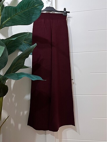 Bordo triko pantolon