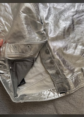 zara steven meisel gerçek deri Erkek Pantolon - Görsel 11