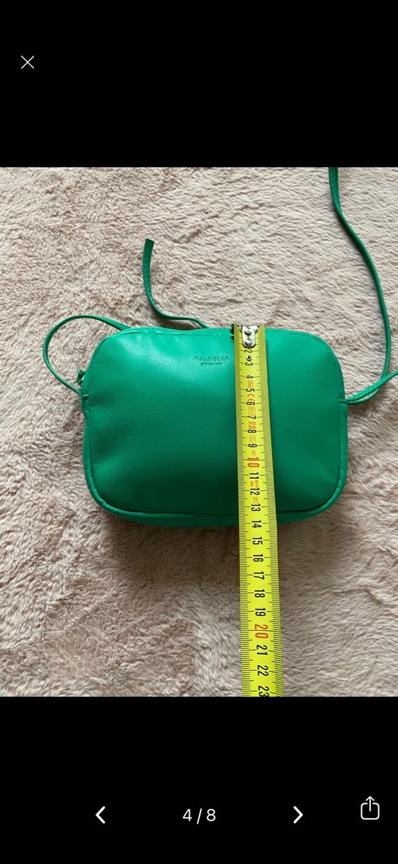 Pull and Bear Yeşil Deri Kadın Çapraz Çanta — görsel 3/8
