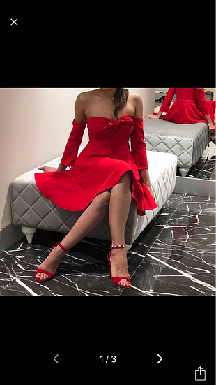 Trendyol & Milla Kırmızı kısa elbise