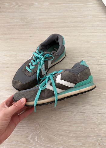 37 Beden gri Renk Gri Kadın Spor Ayakkabı, Bağcıklı, Rahat