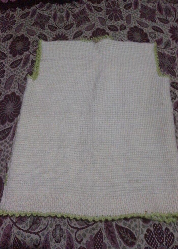 Tunus işi el örgüsü yelek  - Görsel 2