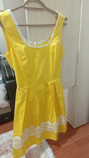 Koton Sarı elbise