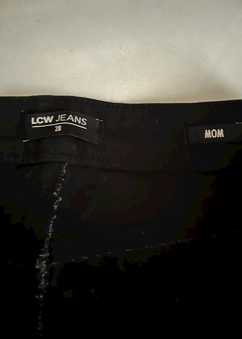 LC Waikiki Siyah Kadın mom Pantolon