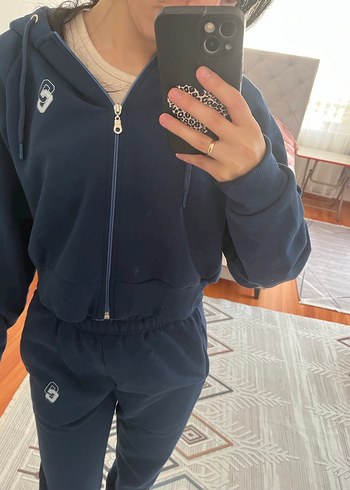 xs Beden mavi Renk Kadın Lacivert Rahat Kesim Eşofman Takımı