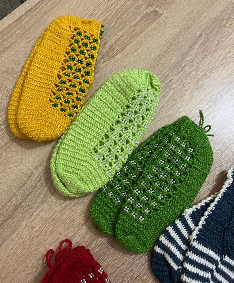 El Örgüsü Renkli Patik Çeşitleri - Görsel 3