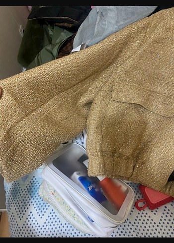 pullu kalın oversize ceket - Görsel 4