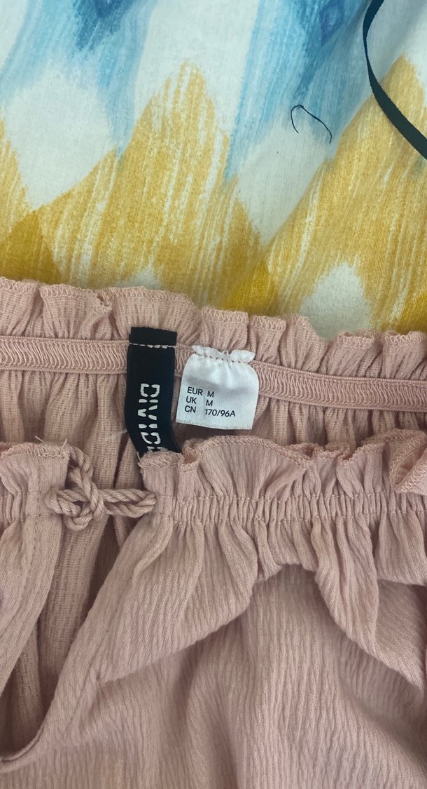 Pembe Bohem Kısa Kollu Fırfırlı Bluz - Görsel 2