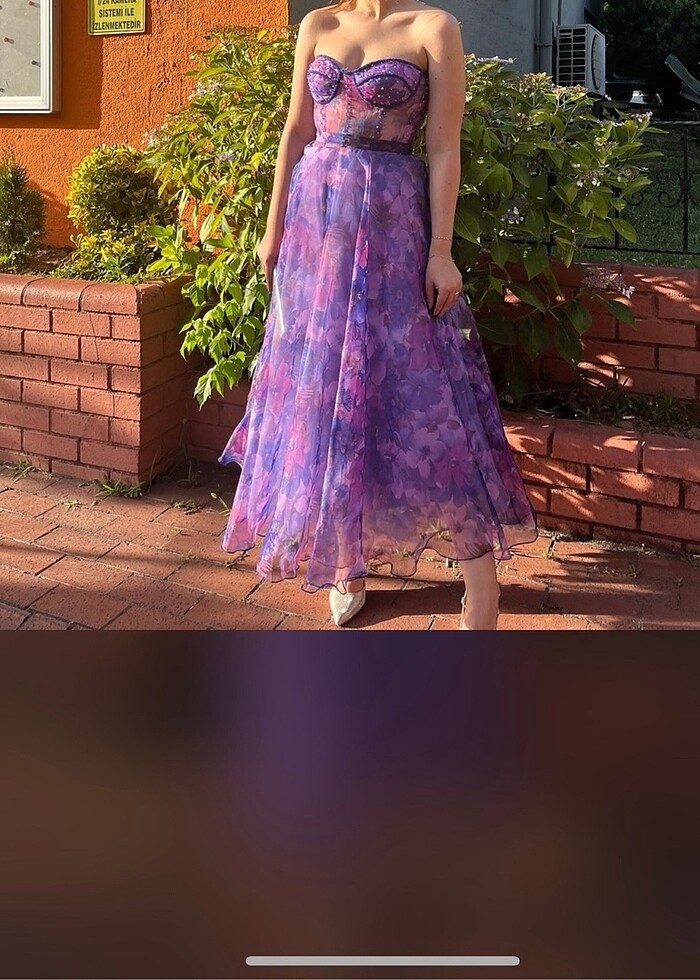 carmen marka abiye straplez - Görsel 2